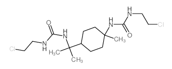 Urea, 1,1'-p-menth-1,8-ylenebis[3-(2-chloroethyl)- (8CI) 结构式