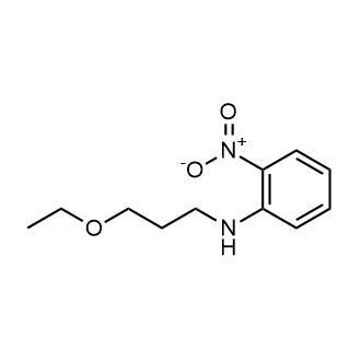 N-(3-乙氧基丙基)-2-硝基苯胺 结构式
