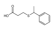3-(1-Phenylethylsulfanyl)-propionic acid 结构式