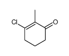 3-氯-2-甲基-2-环己烯-1-酮 结构式