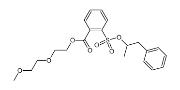 Benzoic acid, 2-[(1-methyl-2-phenylethoxy)sulfonyl]-, 2-(2-methoxyethoxy)ethyl ester 结构式
