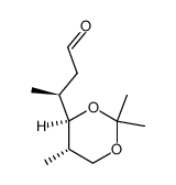 β,2,2,5-四甲基-1,3-二氧六环-4-丙醛-[4S-[4α(R*),5β]]- 结构式