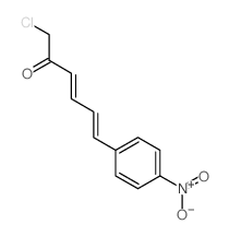 1-氯-6-(4-硝基苯基)-3,5-己二烯-2-酮 结构式