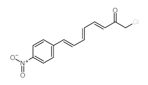 1-氯-8-(4-硝基苯基)-3,5,7-辛三烯-2-酮 结构式