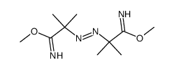 Propanimidic acid, 2,2'-(1,2-diazenediyl)bis[2-methyl-, 1,1'-dimethyl ester 结构式