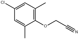 2-(4-氯-2,6-二甲基苯氧基)乙腈 结构式