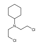 N,N-双(2-氯乙基)环己胺 结构式