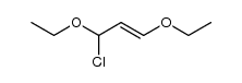 1-Propene, 3-chloro-1,3-diethoxy- 结构式