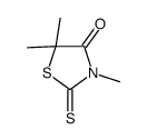 3,5,5-三甲基-2-硫代噻唑烷-4-酮 结构式