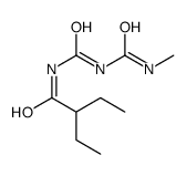 Butanamide, 2-ethyl-N-[[[(methylamino)carbonyl]amino]carbonyl]- 结构式