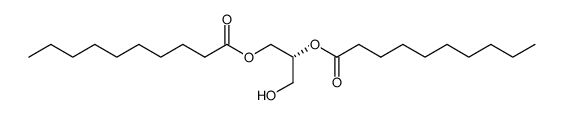 Decanoic acid, 1,1'-[(1R)-1-(hydroxymethyl)-1,2-ethanediyl] ester 结构式