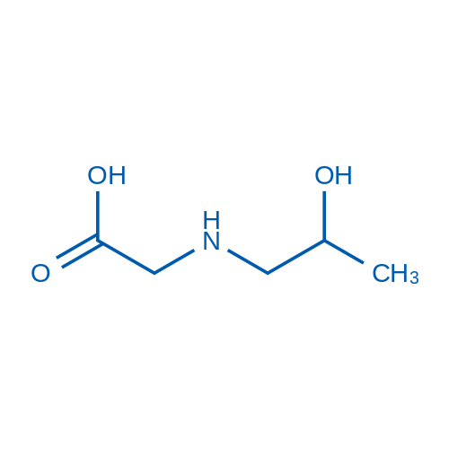Glycine, N-(2-hydroxypropyl)- 结构式