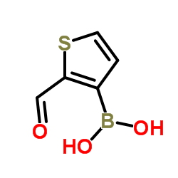 2-醛基噻吩-3-硼酸 结构式
