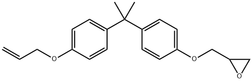 Oxirane, 2-[[4-[1-methyl-1-[4-(2-propen-1-yloxy)phenyl]ethyl]phenoxy]methyl]- 结构式