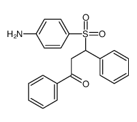 3-[(4-氨基苯)磺酰]-1,3-二苯基-1-丙酮 结构式