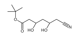 (3S,5R)-6-氰基-3,5-二羟基己酸叔丁酯 结构式
