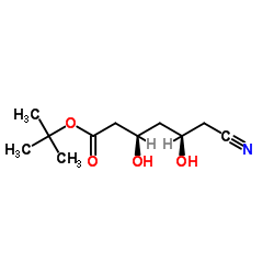 (3R,5R)-6-氰基-3,5-二羟基己酸叔丁酯 结构式