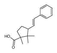 1,2,2-三甲基-3-苯乙烯基环戊烷羧酸 结构式