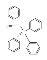 双(二苯基膦硫基)甲烷 结构式