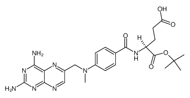 甲氨蝶呤 α-叔丁酯 结构式