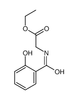 2-[(2-羟基苯甲酰基)氨基]乙酸乙酯 结构式