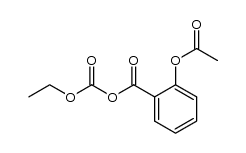 Benzoic acid, 2-(acetyloxy)-, anhydride with ethyl hydrogen carbonate 结构式