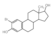 2-溴雌二醇 结构式