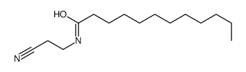 Dodecanamide, N-(2-cyanoethyl)- 结构式