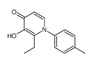 2-乙基-3-羟基-1-(4-甲基苯基)-4(1H)-吡啶酮 结构式