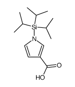 1H-Pyrrole-3-carboxylic acid, 1-[tris(1-methylethyl)silyl]- 结构式