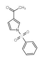 3-乙酰-1-(苯磺酰基)吡咯 结构式