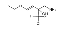 3-Buten-2-ol, 2-(aminomethyl)-1-chloro-4-ethoxy-1,1-difluoro-, (3E)- 结构式