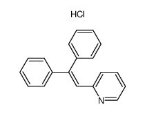 2-(2,2-二苯基乙烯基)吡啶盐酸盐 结构式