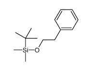 叔丁基二甲基(2-苯乙氧基)硅烷 结构式