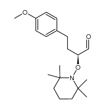 (αS)-4-甲氧基-α-[(2,2,6,6-四甲基-1-哌啶基)氧基]苯丁醛 结构式