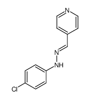 4-吡啶甲醛 2-(4-氯苯基)腙 结构式