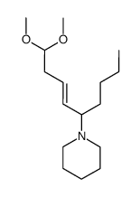 Piperidine, 1-[(2E)-1-butyl-5,5-dimethoxy-2-penten-1-yl]- 结构式