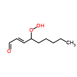 4-氢过氧基-2-壬烯醛 结构式