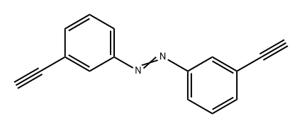 1,2-双(3-乙炔基苯基)二氮烯 结构式
