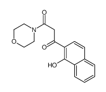1-(1-羟基萘-2-基)-3-吗啉-4-基丙烷-1,3-二酮 结构式