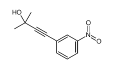 2-甲基-4-(3-硝基苯基)丁-3-炔-2-醇 结构式