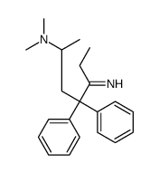 5-imino-N,N-dimethyl-4,4-diphenylheptan-2-amine 结构式