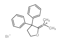 3,3-二苯基四氢呋喃-2-亚基二甲基溴化胺 结构式