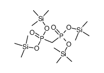 Methylenebisphosphonic acid tetrakis(trimethylsilyl) ester 结构式