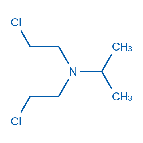 N,N-二(2-氯乙基)-2-丙胺 结构式