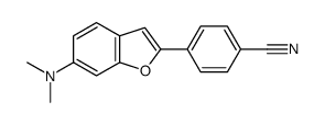 4-[6-(二甲氨基)-2-苯并呋喃基]苯甲腈 结构式