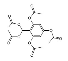 1,3,5-三乙酰氧基-2-二乙酰氧基甲基苯 结构式
