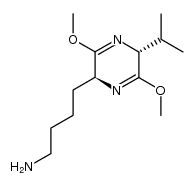 Pyrazinebutanamine, 2,5-dihydro-3,6-dimethoxy-5-(1-methylethyl)-, (2S-trans)- (9CI) 结构式