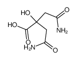 4-氨基-2-(2-氨基-2-氧代乙基)-2-羟基-4-氧代丁酸 结构式