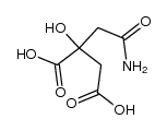 2-(2-氨基-2-氧代乙基)-2-羟基丁二酸 结构式